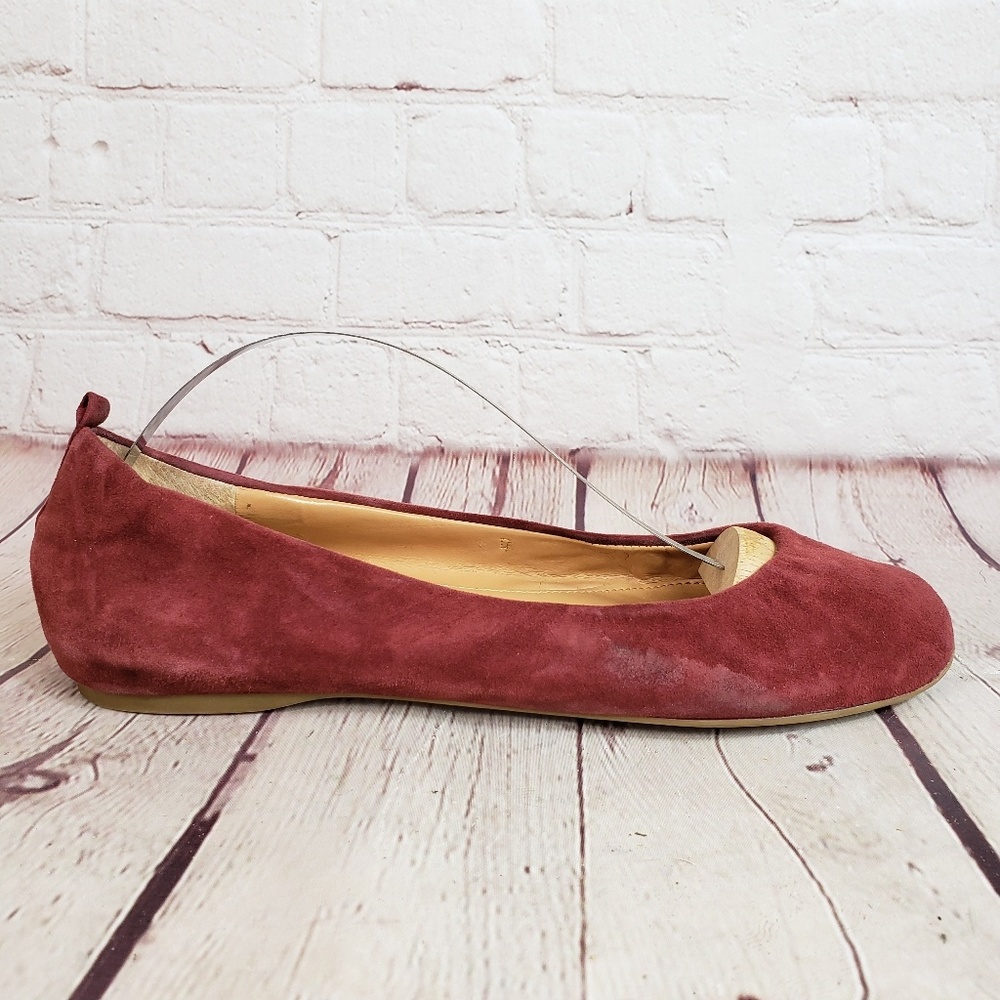 J. Crew Suede Ballet Flat Shoes